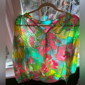 Lilly Pulitzer Elsa Silk Top